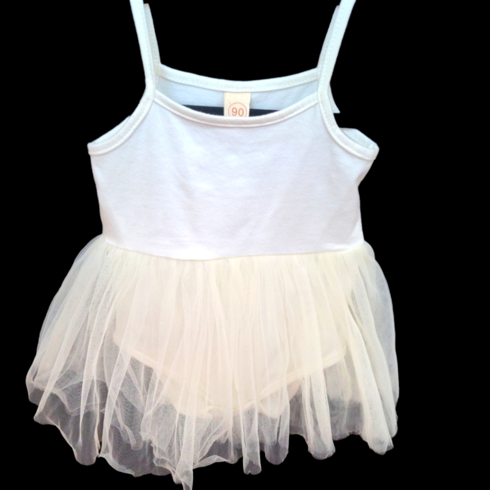 Ivory Tutu Onesie Baby Girl Toddler Size 18M